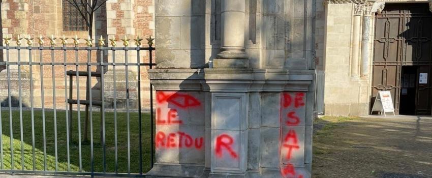 Toulouse : des tags antichrétiens sur la basilique Saint-Sernin ….