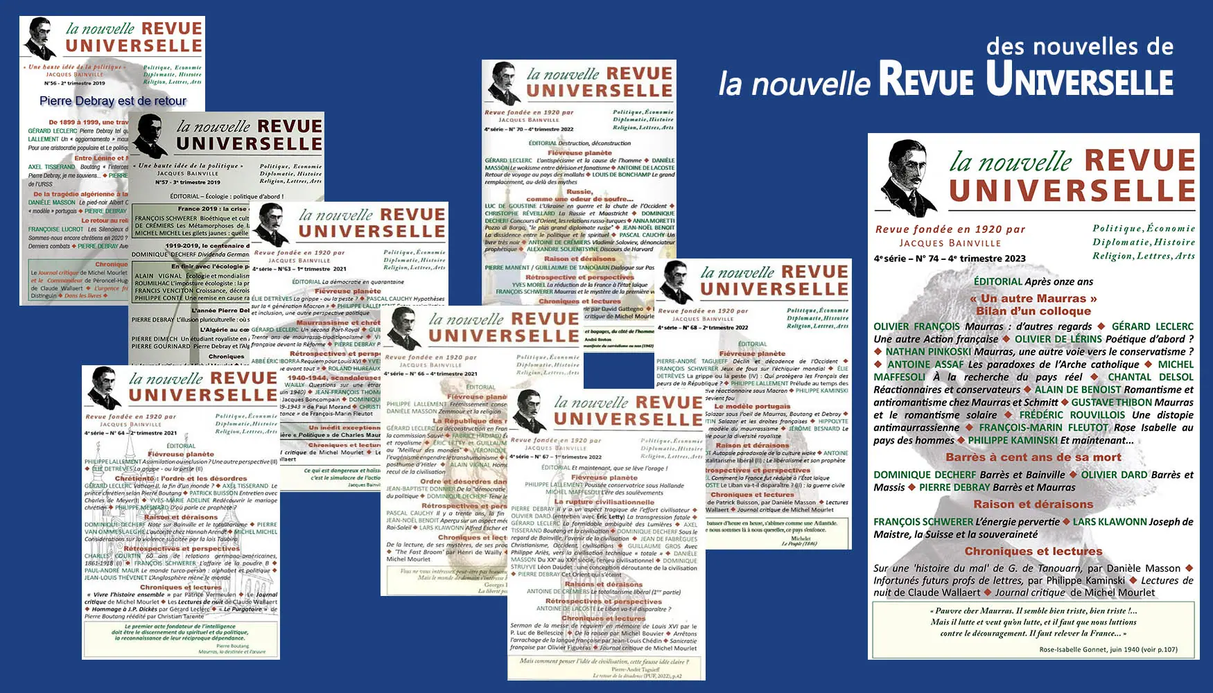 You are currently viewing Onze années de service à la Nouvelle Revue Universelle