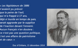 Le Prince en qui s’incarne la dynastie nationale française