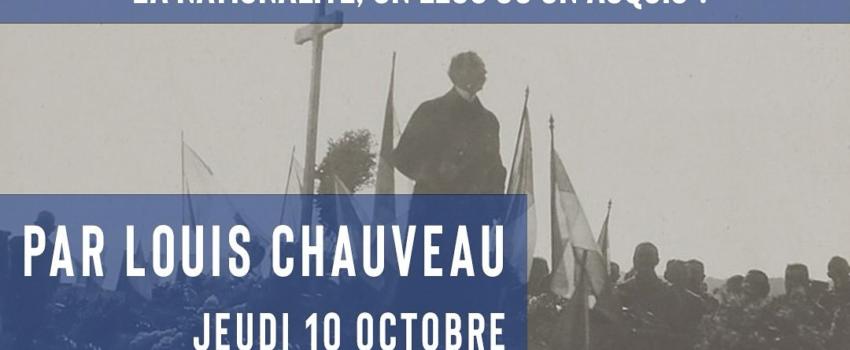 Vendée ; Conference du 10 octobre