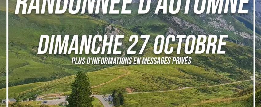 Pau : Randonnée du 27 octobre