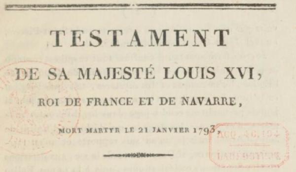 22.01.25-Testament Louis XVI